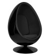 Fotel OVALIA BLACK czarny