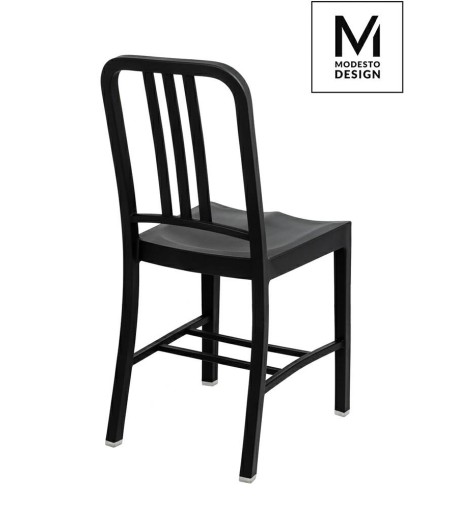 MODESTO krzesło VEGA czarne - polipropylen