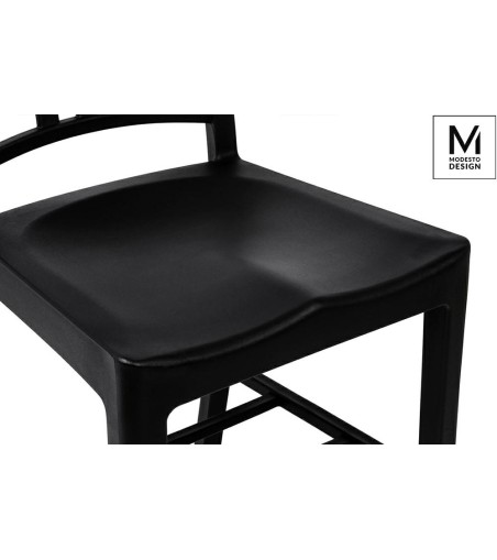 MODESTO krzesło VEGA czarne - polipropylen