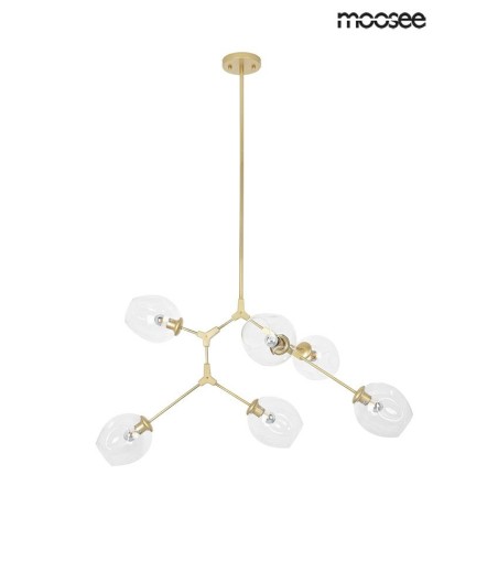 MOOSEE lampa wisząca SPLIT 6 złota