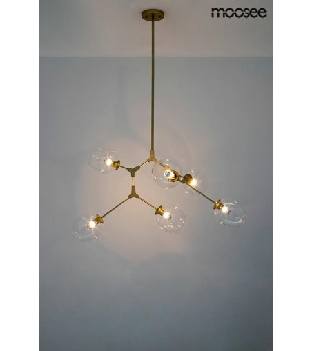 MOOSEE lampa wisząca SPLIT 6 złota