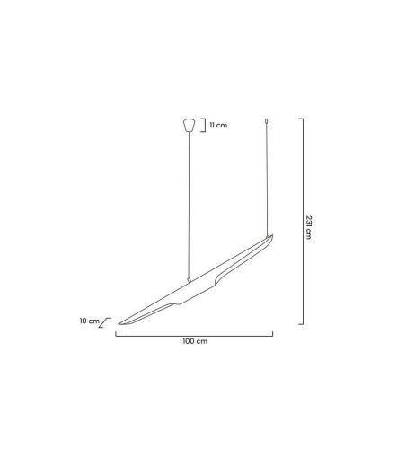MOOSEE lampa wisząca CONTEO biała