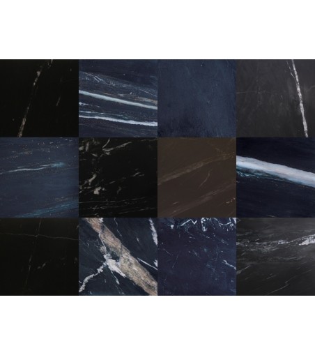 RICHMOND stół jadalniany IRONVILLE 140 - marmur, metal, MDF, sklejka brzozowa