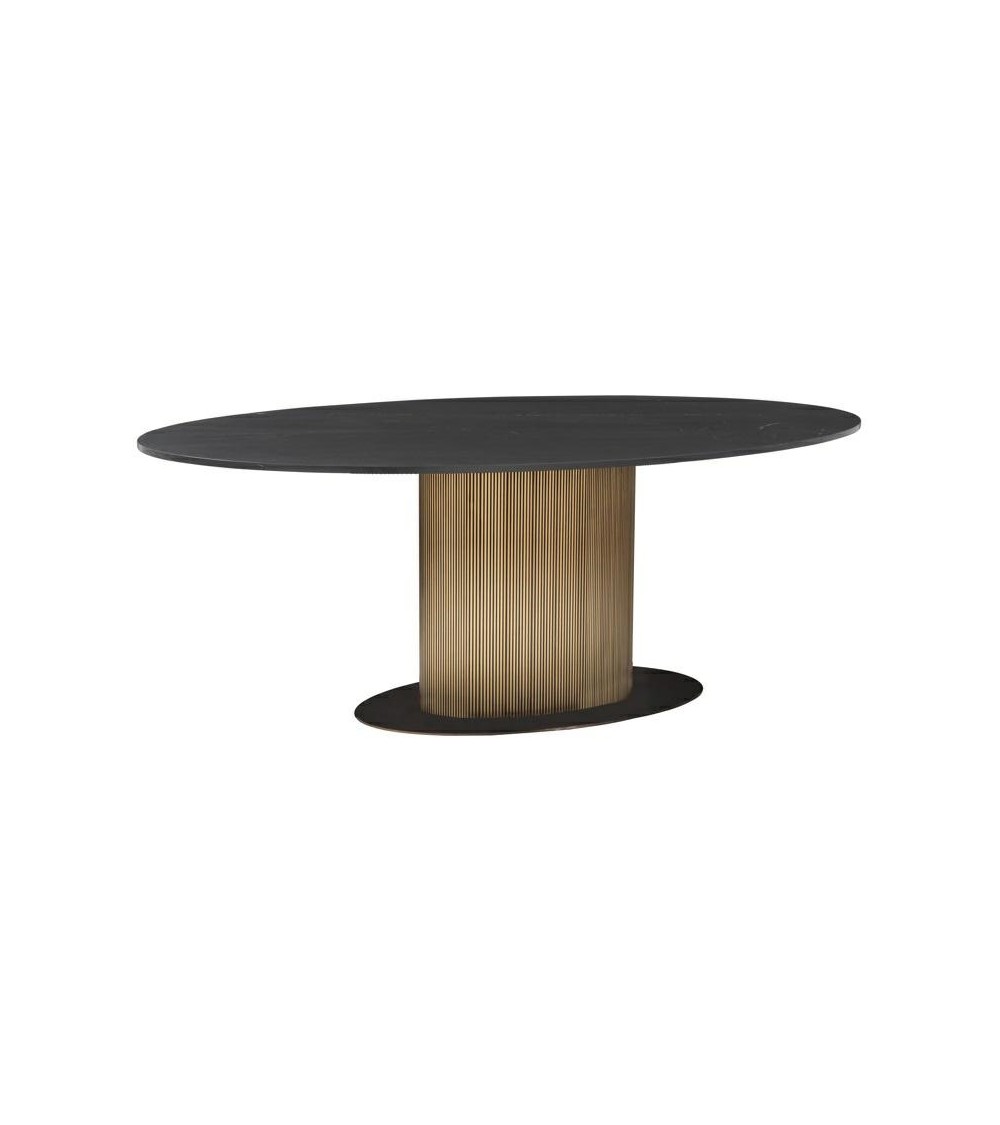 RICHMOND stół jadalniany IRONVILLE 235 - marmur, metal, MDF, sklejka brzozowa