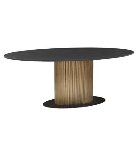 RICHMOND stół jadalniany IRONVILLE 235 - marmur, metal, MDF, sklejka brzozowa