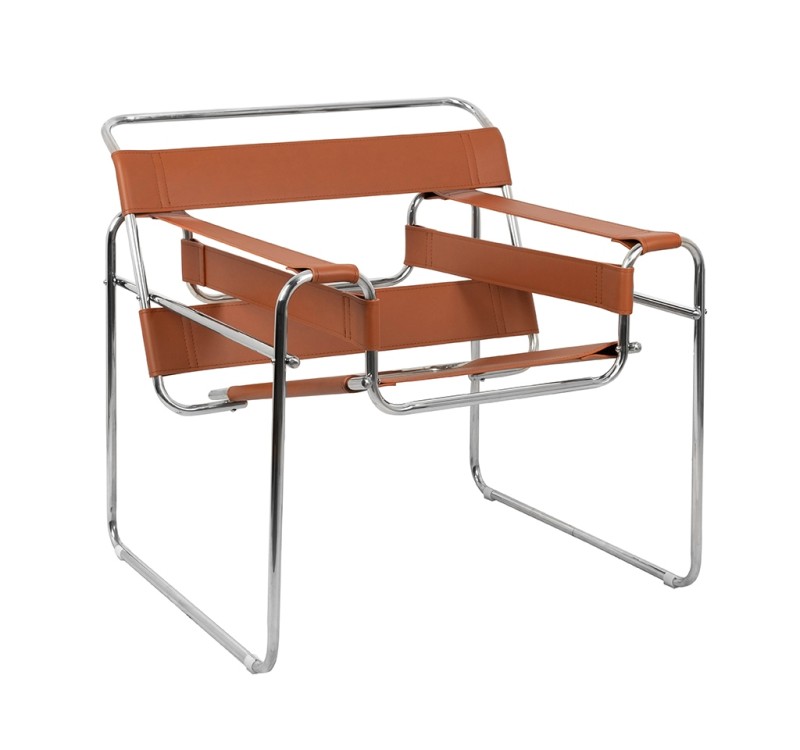 Fotel IVAN brązowy - ekoskóra