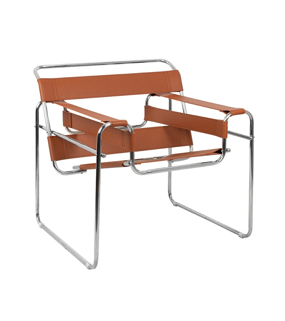 Fotel IVAN brązowy - ekoskóra