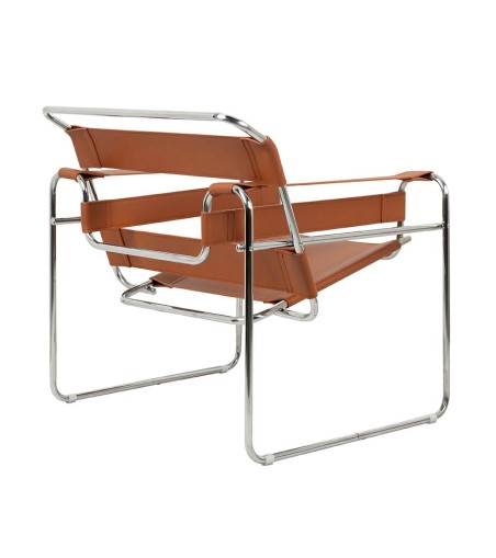 Fotel IVAN brązowy - ekoskóra