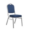 Krzesło bankietowe / konferencyjne ARES   niebieske / srebrne