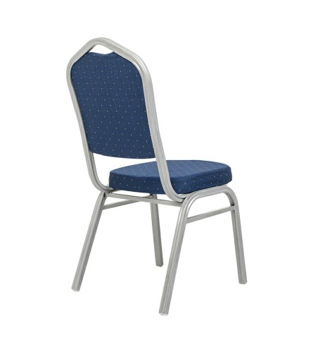 Krzesło bankietowe / konferencyjne ARES   niebieske / srebrne