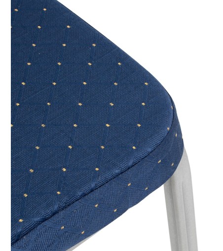 Krzesło bankietowe / konferencyjne ARES   niebieske / srebrne