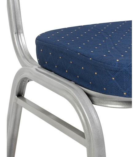 Krzesło bankietowe / konferencyjne ARES   niebieske / srebrne