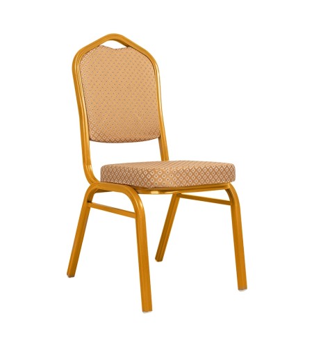 Krzesło bankietowe / konferencyjne HERA   beżowe / złote