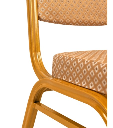 Krzesło bankietowe / konferencyjne HERA   beżowe / złote