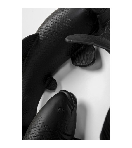 KARE dekoracja ścienna SCHOOL OF KOI 160  czarna