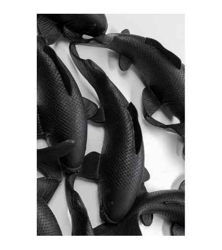 KARE dekoracja ścienna SCHOOL OF KOI 160  czarna