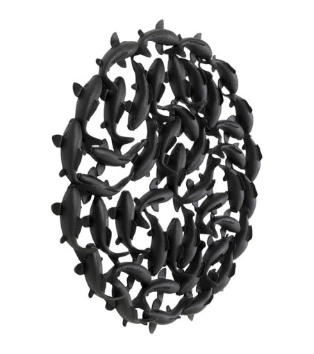 KARE dekoracja ścienna SCHOOL OF KOI 160  czarna