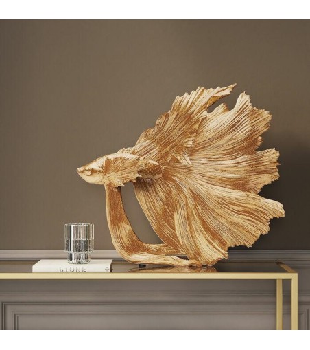 KARE dekoracja BETTA FISH S złota