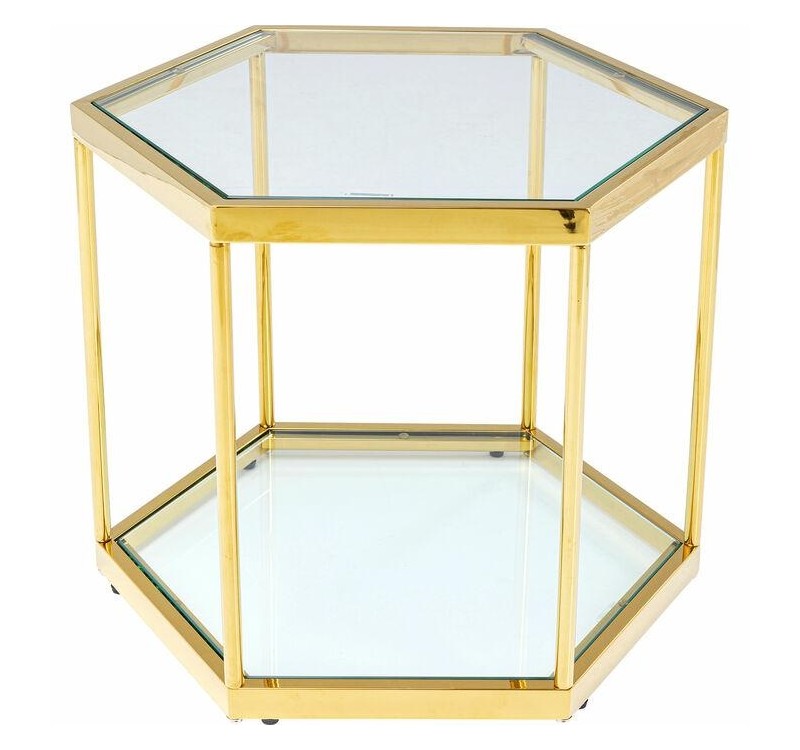 KARE stolik kawowy COMB GOLD 45 złoty