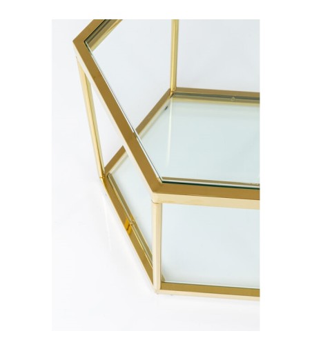 KARE stolik kawowy COMB GOLD 45 złoty