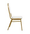 Krzesło bankietowe / konferencyjne        HESTIA białe / złote