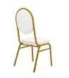 Krzesło bankietowe / konferencyjne        HESTIA białe / złote