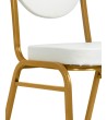 Krzesło bankietowe / konferencyjne        HESTIA białe / złote