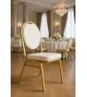 Krzesło bankietowe / konferencyjne        HESTIA białe / złote