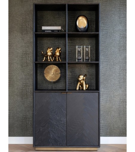 RICHMOND regał BLACKBONE BRASS