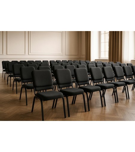 Krzesło bankietowe / konferencyjne SAMOS  czarne