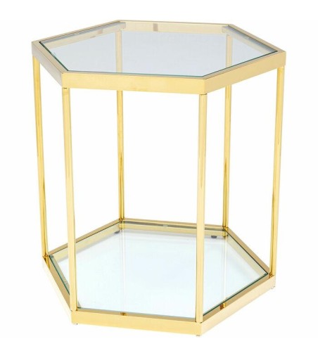 KARE stolik COMB GOLD 55 złoty