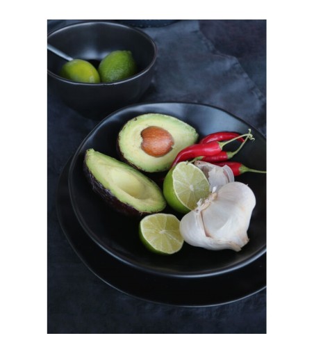 KARE talerz głęboki ORGANIC 22 cm czarny