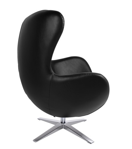 Fotel EGG SZEROKI PU czarny