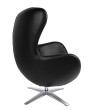 Fotel EGG SZEROKI PU czarny