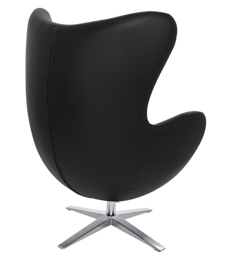 Fotel EGG SZEROKI PU czarny