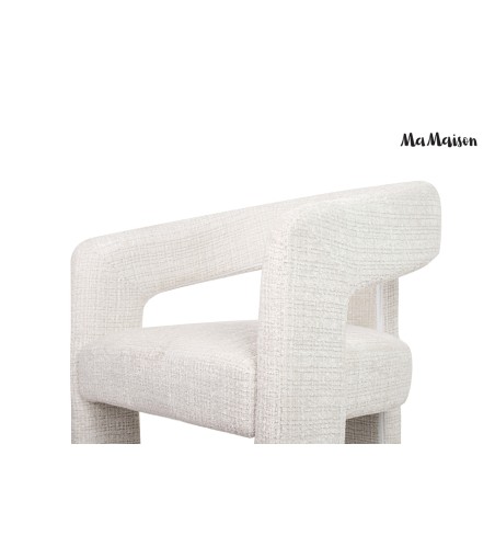 MaMaison krzesło LOGAN białe