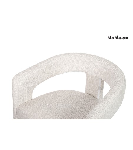MaMaison krzesło LOGAN białe