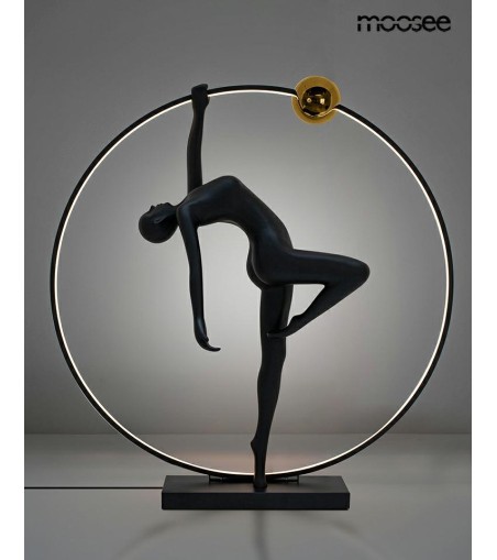 MOOSEE lampa podłogowa HUMAN ACROBATIC    czarna