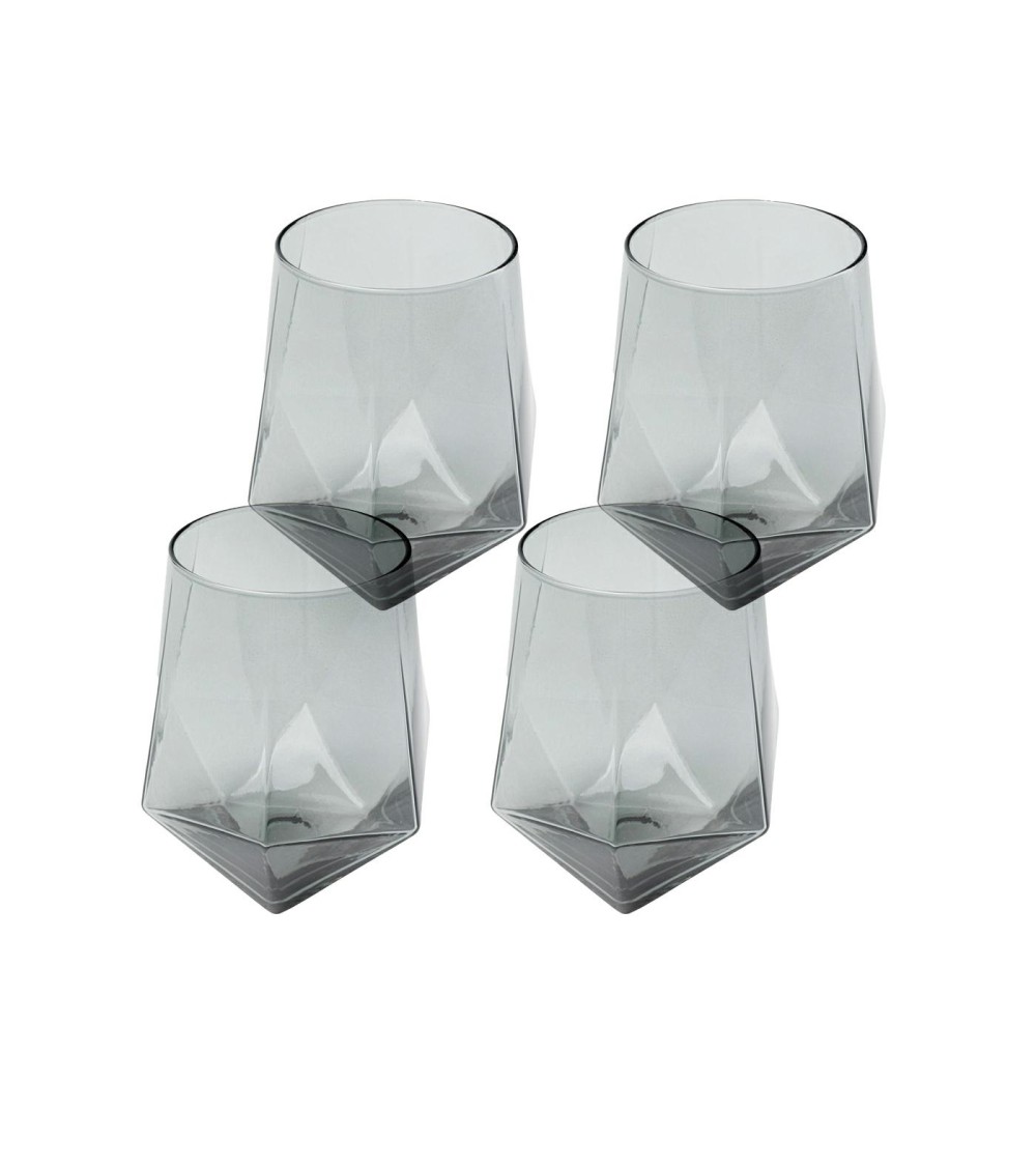 KARE komplet 4 szklanek DIAMOND SMOKE     510 ml