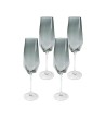 KARE komplet 4 kieliszków do szampana     DIAMOND SMOKE 365 ml