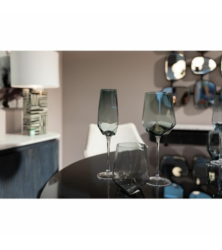 KARE komplet 4 kieliszków do szampana     DIAMOND SMOKE 365 ml