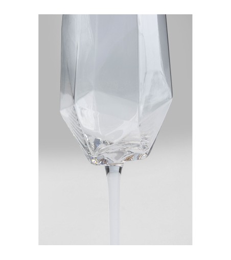 KARE komplet 4 kieliszków do szampana     DIAMOND RIM 360 ml