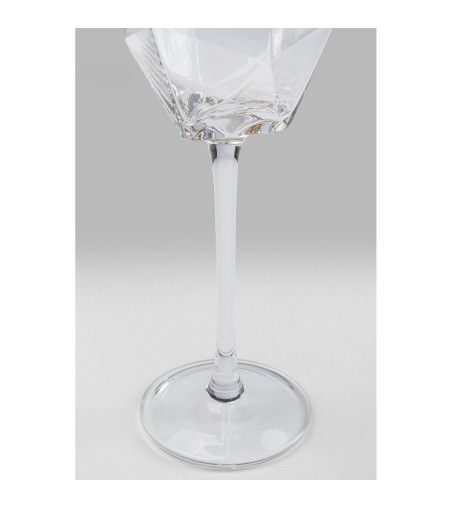 KARE komplet 4 kieliszków do szampana     DIAMOND RIM 360 ml