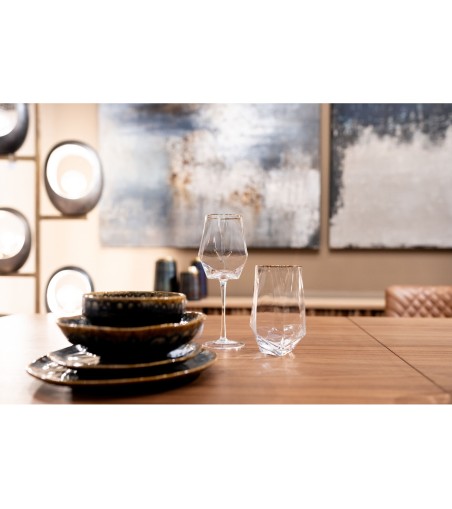 KARE komplet 4 szklanek DIAMOND RIM 510   ml