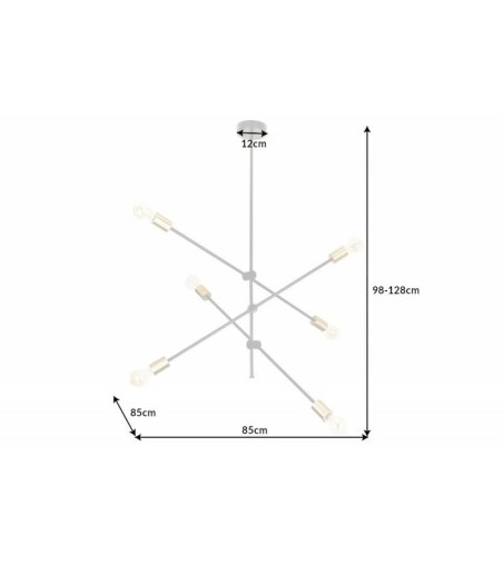 INVICTA lampa wisząca VARIATION -czarno-złota