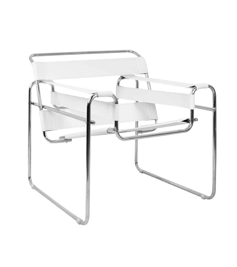 Fotel IVAN biały - ekoskóra