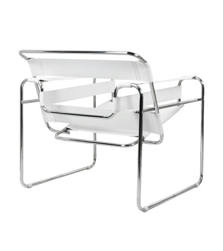 Fotel IVAN biały - ekoskóra