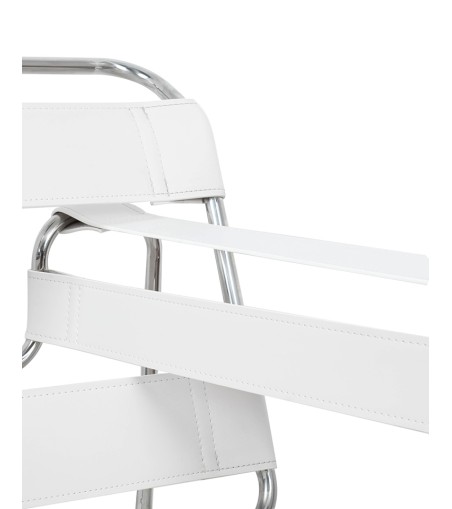 Fotel IVAN biały - ekoskóra