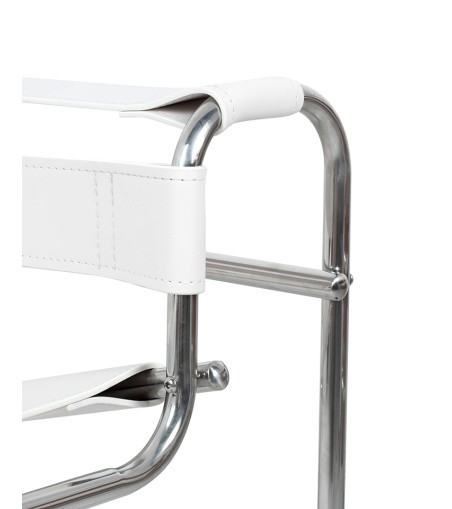 Fotel IVAN biały - ekoskóra