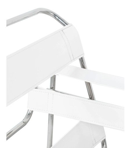 Fotel IVAN biały - ekoskóra